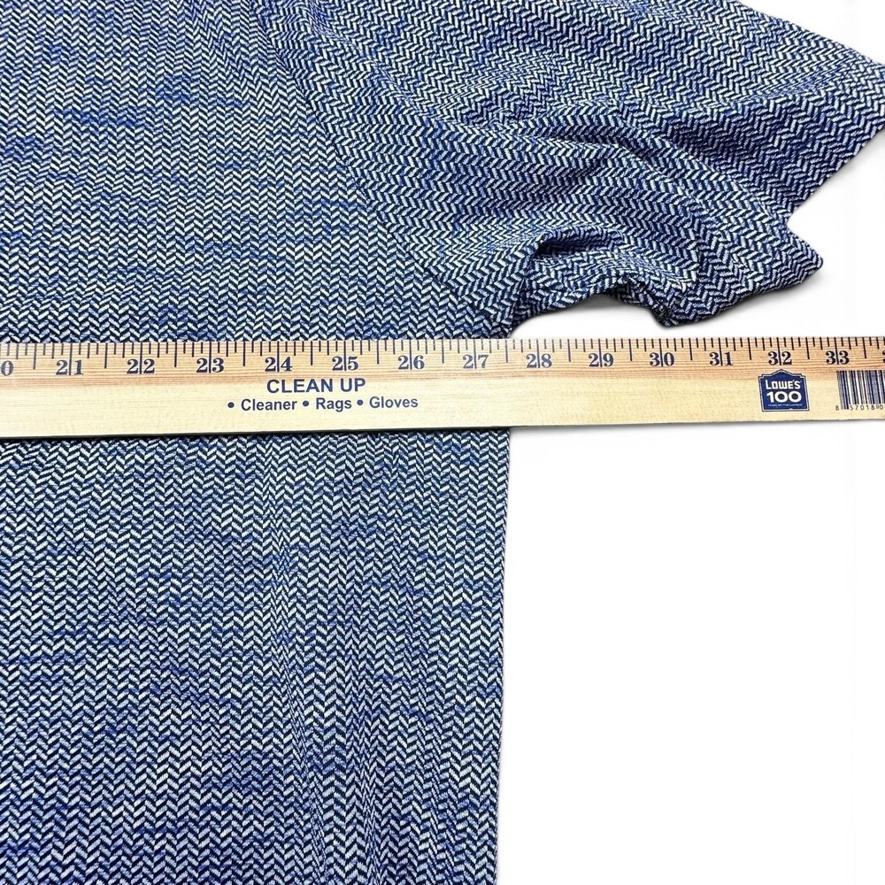 Callaway Polo Shirt Mens‎ 3XL Blue Herringbone Short Sleeve Golf Performance Top - Picture 4 of 5